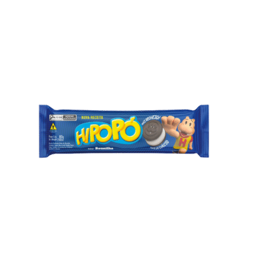 Galleta Rellena Sabor Vainilla 80 Gr. Marca Hipopo