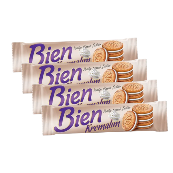 Galletas de Vainilla. 4 unidades. BIEN. 55 Gr c/u