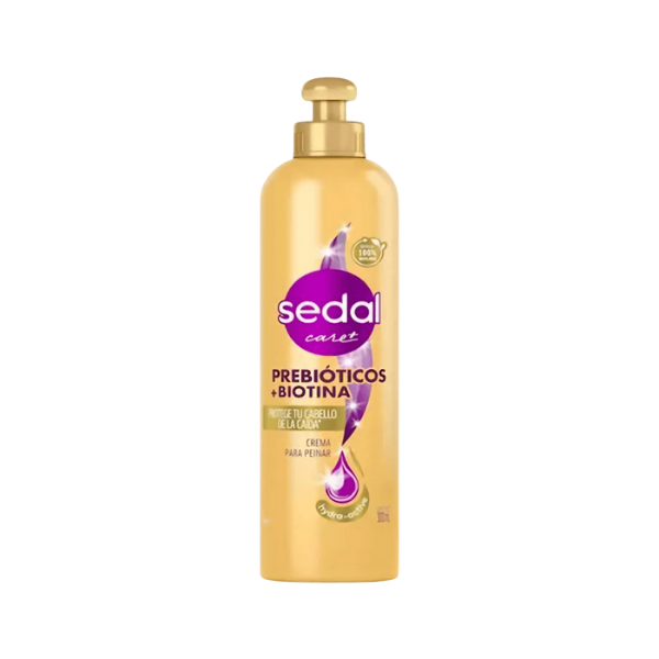 Crema de Peinar Sedal. 300 ml con Prebióticos y Biotina