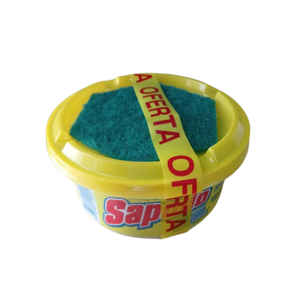 Detergente en Pasta. 360 Gr Aroma Limon. Marca Sapolio