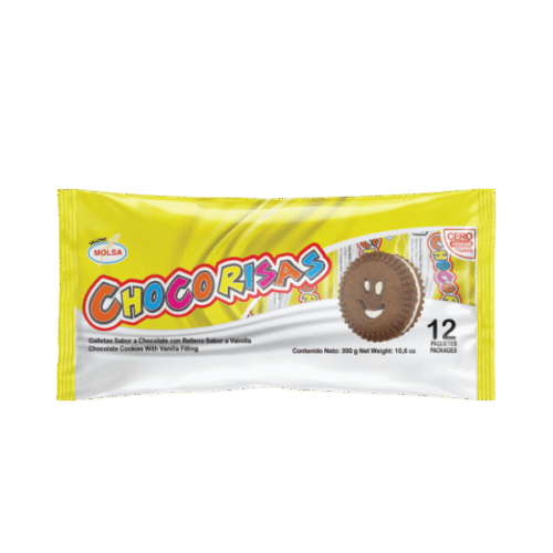 Galletas Sabor Vainilla. 12 paquetes. Chocorisas