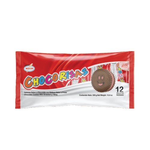 Galletas Fresa. 12 Paquetes Chocorisas