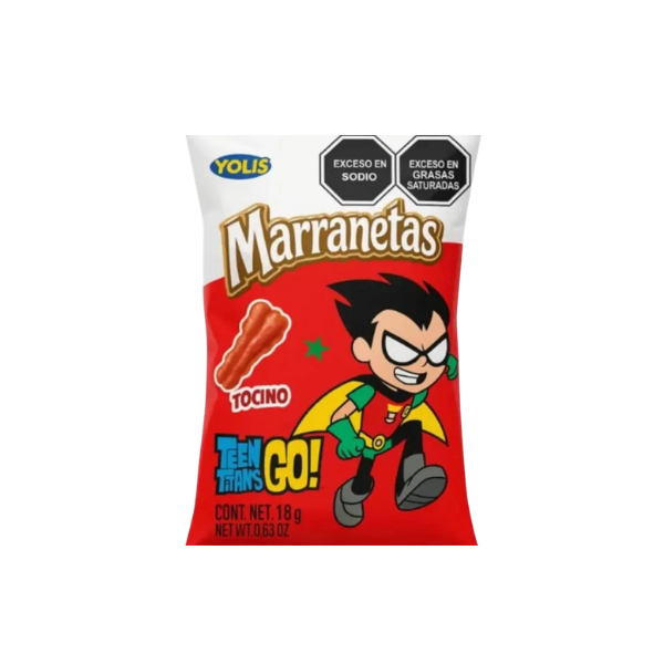 Marranetas Tocino. 18 gr. Yolis