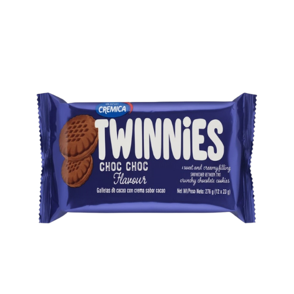 Galleta de chocolate con crema de vainilla. 276 gr (12 paquetes) Twinnies